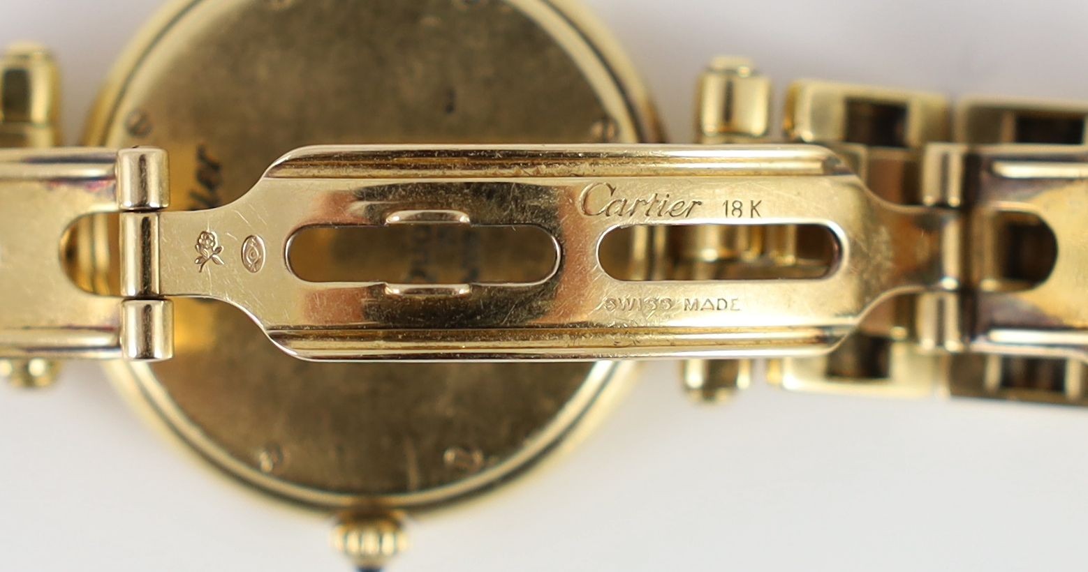 An 18ct gold Cartier Panthere Vendome quartz wrist watch